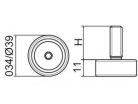 Állítható láb Ø 34mm méretű talppal, M8x45-ös szárral. Kiszerelés: 100 db