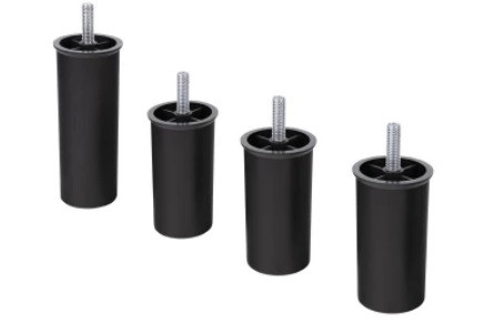 Műanyag bútorláb Ø 40x110 mm méretben, M8x25-ös menetes szárral. Kiszerelés: 100 db