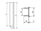 Lábazati beton elem tartó (műanyag) 50x250x30. Kiszerelés: 50 db