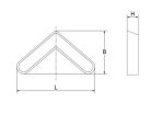 Élvédő kupak 40x40 mm-es (pl.: salgo polchoz). Kiszerelés: 50 db