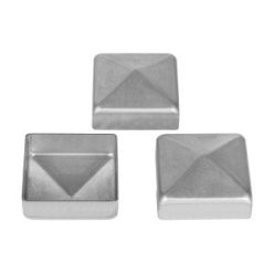   Nyersacél oszlopsapka 90x90 mm oszlopokra. Kiszerelés: 100 db