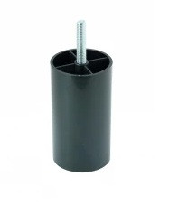 Műanyag bútorláb Ø 50x160 mm méretben, M8x30-as menetes szárral. Kiszerelés: 40 db