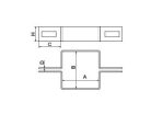 Köztes bilincs 80x80 mm oszlopokra. Kiszerelés: 25 db