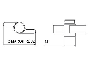Szárnyascsavar fej (anya és csavar nélkül, szabadon szerelhető) Ø50 méretben, M8-as anyához vagy csavarhoz. Kiszerelés: 100 db
