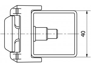 Rögzítőkonzol rozsdamentes fém rögzítőlappal. Kiszerelés: 100 db