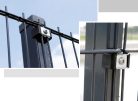 Rögzítőkonzol rozsdamentes fém rögzítőlappal. Kiszerelés: 100 db