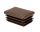 100x20 mm-es zártszelvénydugó, 1,5-3,0 mm falvastagsághoz (100 db) - RAL 8028 Barna