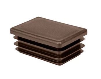 100x20 mm-es zártszelvénydugó, 1,5-3,0 mm falvastagsághoz (100 db) - RAL 8028 Barna