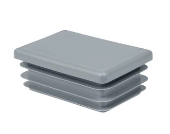 100x20 mm-es zártszelvénydugó, 1,5-3,0 mm falvastagsághoz (100 db) - RAL 7040 Szürke