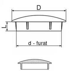 Furattakaró dugó (lencse forma) Ø 10,0 mm-es furatokhoz. Kiszerelés: 100 db