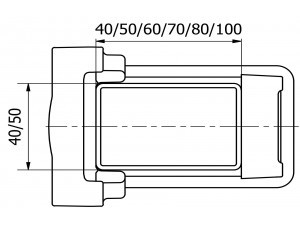Rögzítő kengyel 50x70mm-es. Kiszerelés: 10 db
