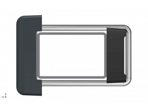 Rögzítő kengyel fém béléssel 40x40mm-es. Kiszerelés: 10 db